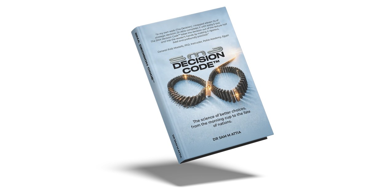 SMA Decision Code book cover by Dr Sam M Attia